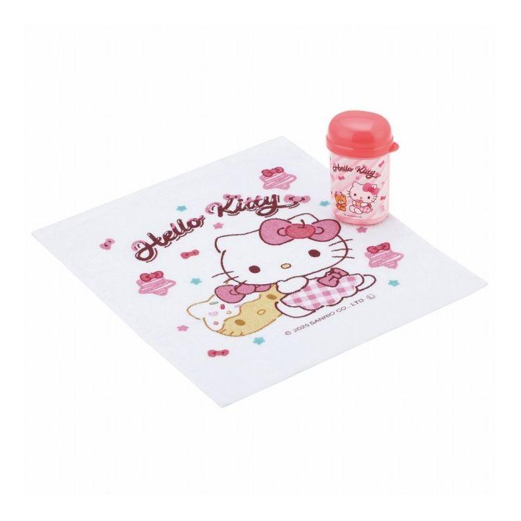 サンリオ　ハローキティ　子ども用水筒　おしぼりケース　2点セット　日本製 サンリオ sanrio ハローキティ FancySnacksSweets おしぼり ケース