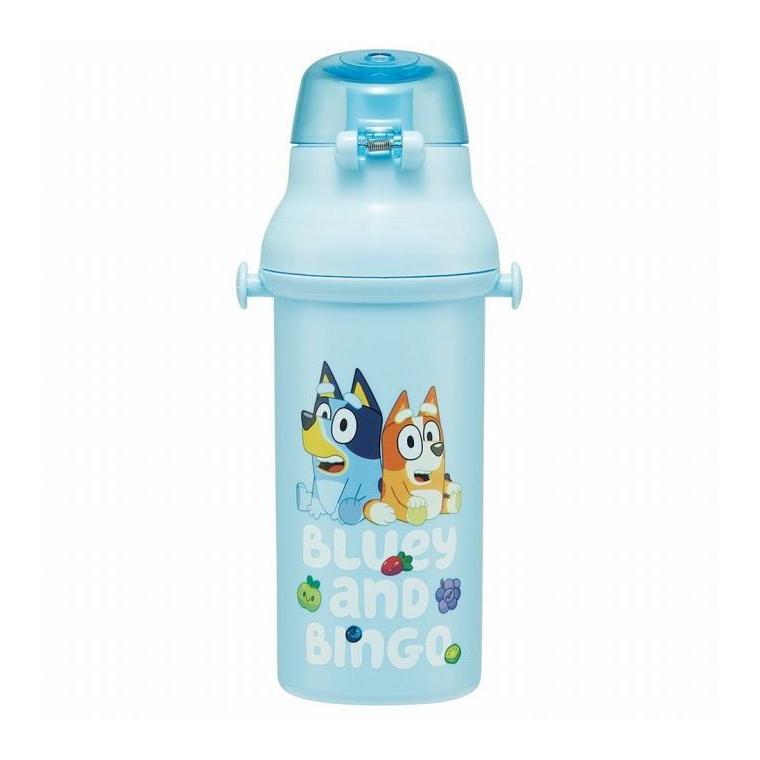 Bluey ブルーイ 水筒 キッズ ワンタッチ プラスチック 直飲み ボトル