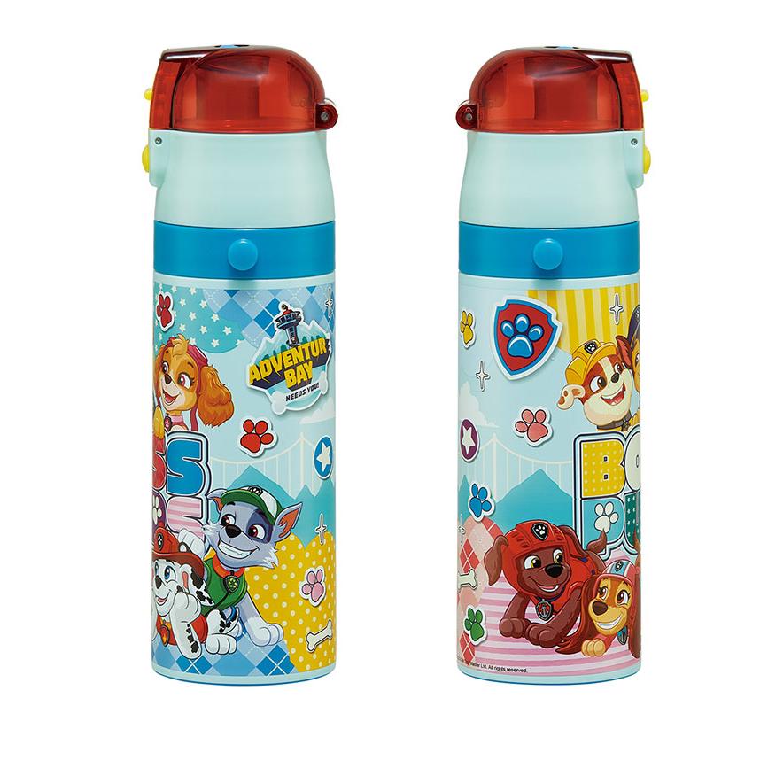 パウ・パトロール 新柄 水筒 キッズ 直飲み 470ml 保冷 ステンレス