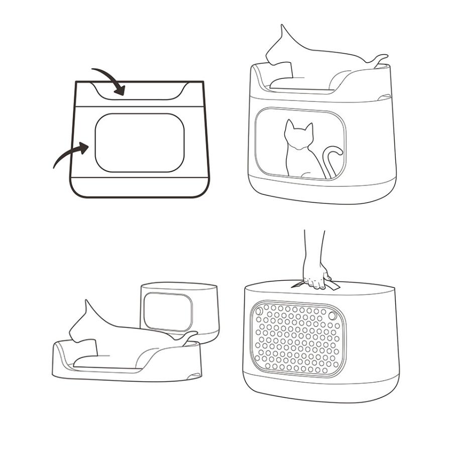 ペットバンクベッド ペット クッション 犬 猫 KETER ケータ― COZY