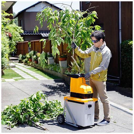 京セラ KYOCERA ガーデンシュレッダー GS-2020 粉砕機 ギヤ式 剪定後