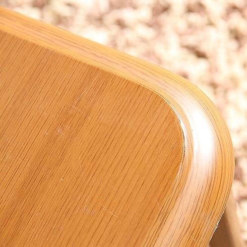 軽量継脚折り畳み座卓 W1200×D750×H330~380mm 繊維板 ラバーウッド おしゃれ 代引不可_3