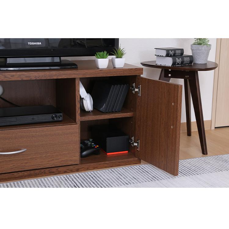 テレビ台 テレビボード 幅89cm ローボード 引き出し付き 扉収納 コード