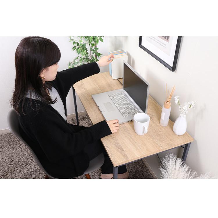 パソコンデスク 幅95cm 勉強机 コードスリット デスク 作業机 おしゃれ