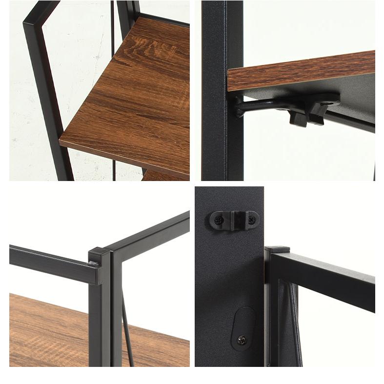 シェルフ 本棚 折りたたみ式 3段 幅61cm オープンラック ディスプレイ