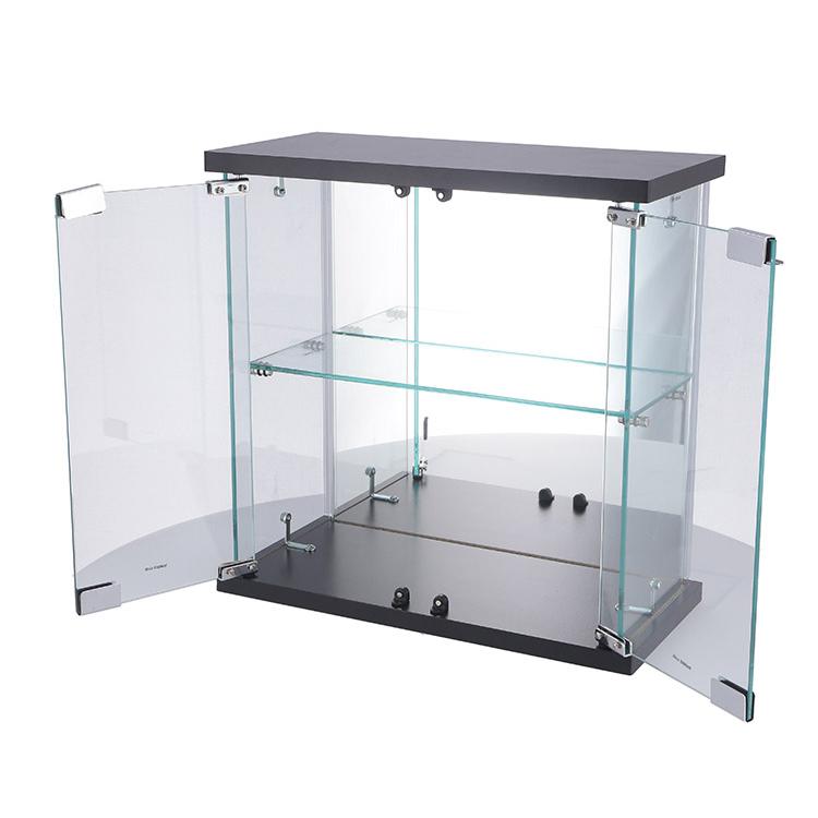 コレクションケース 卓上タイプ ガラス窓 背面ミラー 飾り棚 幅