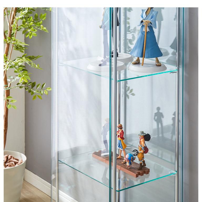 ガラスコレクションケース フィギュアケース 4段 4面ガラス 幅42.5cm