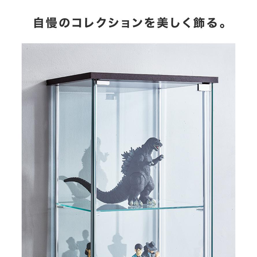 ガラスコレクションケース フィギュアケース 4段 4面ガラス 幅42.5cm