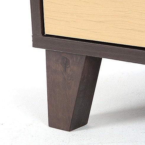 ウッドグラデーション ワイドチェスト W1200×D390×H775mm MDF パチクルボード おしゃれ 収納 代引不可の画像