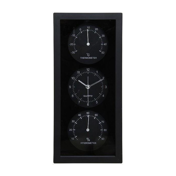置時計温湿度計付き ダンデ W260 D50 H1mm ポリスチレン ウォッチ おしゃれ 縦型ブラック 代引不可 リコメン堂 通販 Paypayモール