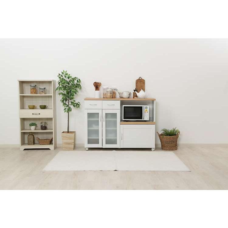 キッチンカウンター サージュ WH×NA 120幅 96820 代引不可 : リコメン 