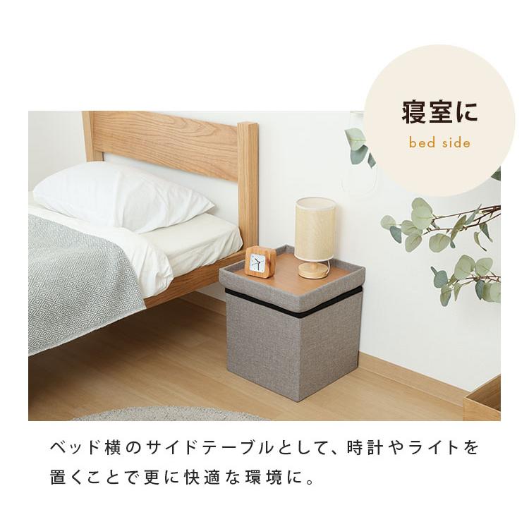 収納スツール 幅35cm 高さ35cm 収納ボックス 収納ベンチ スツール サイドテーブル ソファ 衣類収納 おもちゃ 片付け ファイル収納 おしゃれ リビング | ブランド登録なし | 06