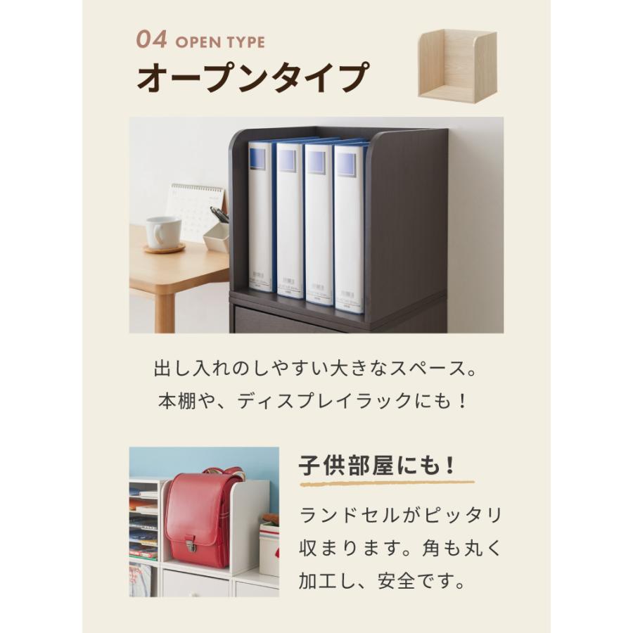 組み合わせ自由自在 多機能 キューブボックス 扉付き ホワイト