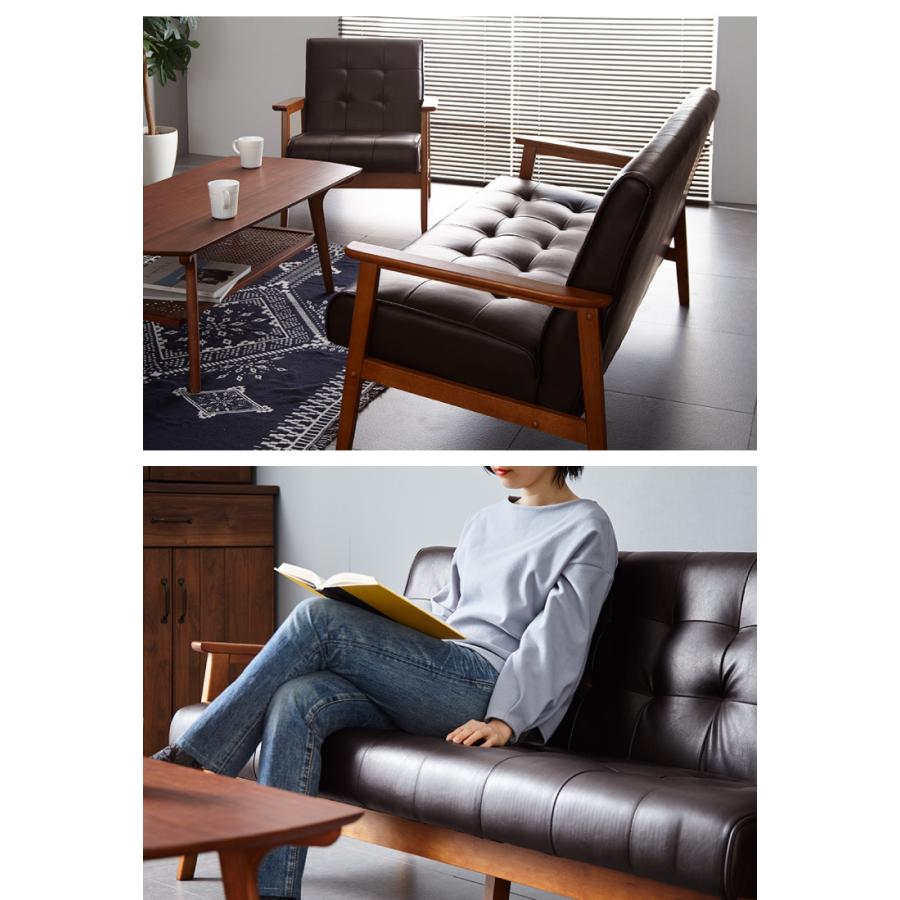 ソファー 3人掛けソファ 幅170 ヴィンテージ レザー 3人掛けソファー