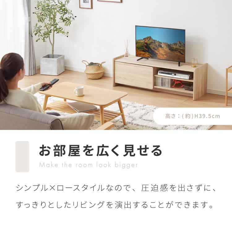 テレビボード 幅120cm テレビ台 扉収納 オープン収納 可動棚 TVボード