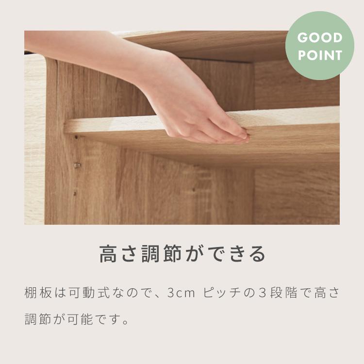 テレビボード 幅120cm テレビ台 扉収納 オープン収納 可動棚 TVボード