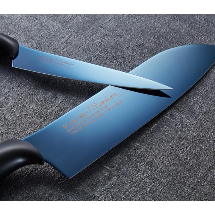 スミカマ 日本製 霞 KASUMI チタニウム 三徳包丁 ペティナイフ 牛刀 3