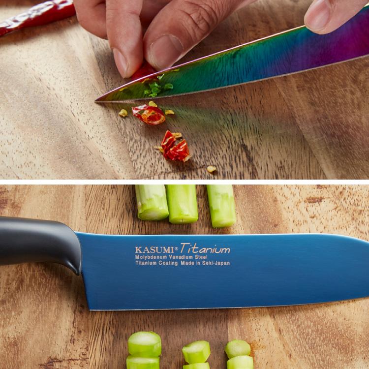 包丁KASUMI Titanium 2本セット 包丁KASUMI Titanium 2本セット 楽天市場】スミカマ 霞 KASUMI