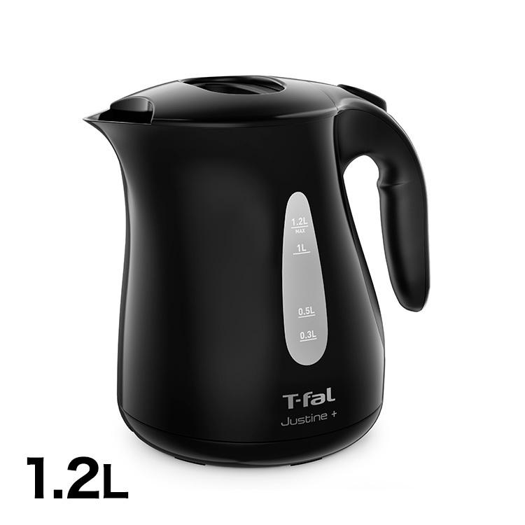 ティファール T Fal 電気ケトル ジャスティン プラス490 ブラック 1 2l Ko4908jp ケトル 電気 電動 やかん ポット 湯沸かし リコメン堂 通販 Paypayモール