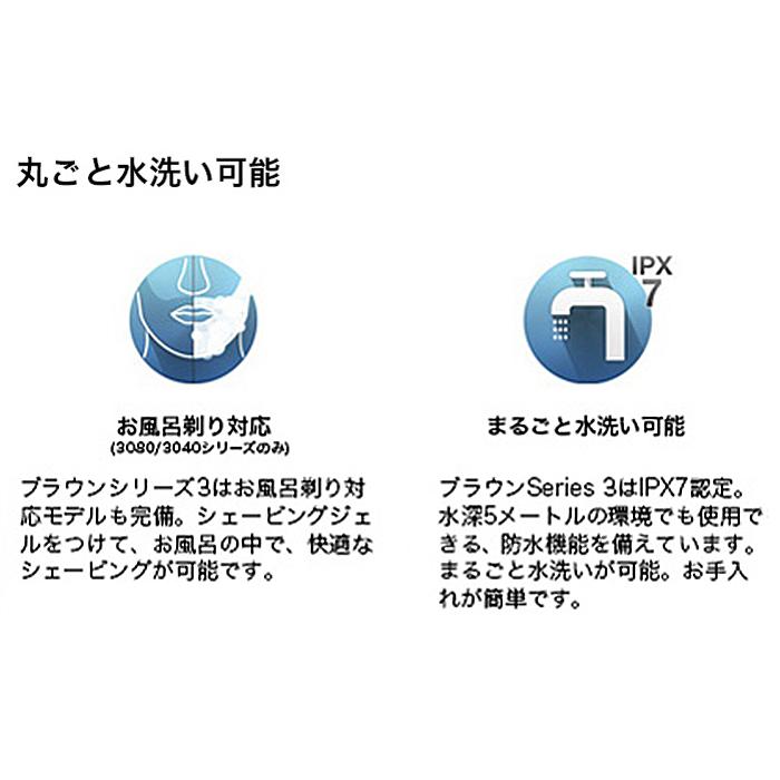 ブラウン シェーバー シリーズ3 3020s-B メンズ 電気シェーバー お風呂