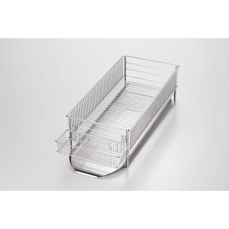 ラバーゼ 日本製 水切りかご スリム 3点セット 横置き 燕三条