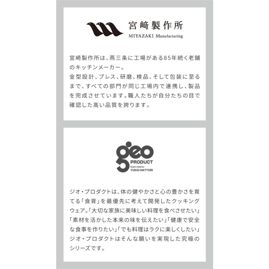 ジオ・プロダクト 日本製 浅型両手鍋 28cm GEO-28S ガス火・IH対応