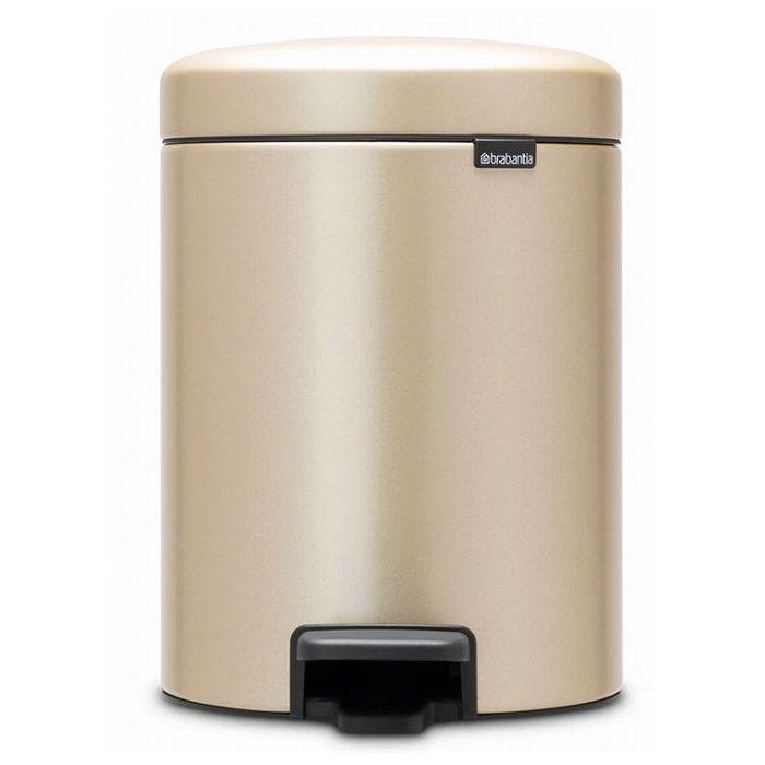 ブラバンシア NEWICON ペダルビン 5L シャンパン ごみ箱 ゴミ箱 ゴミ
