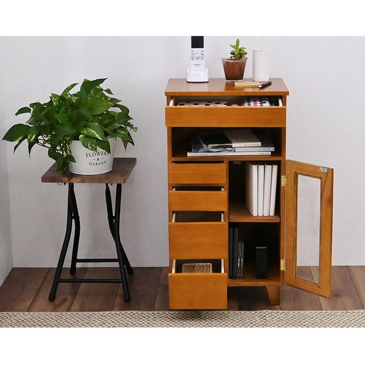 完成品 桐製 マルチラック S 幅41cm コンパクトサイズ FAX台 電話台 ラック マルチラック 収納ラック 代引不可_1