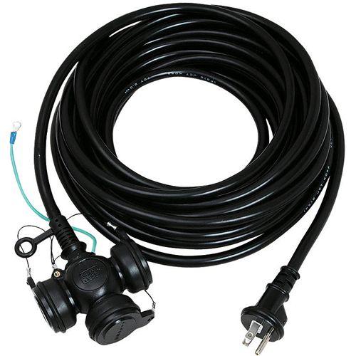 KOWA・防雨延長コード3芯3口22A・KRW18-10 電動工具：電工ドラム