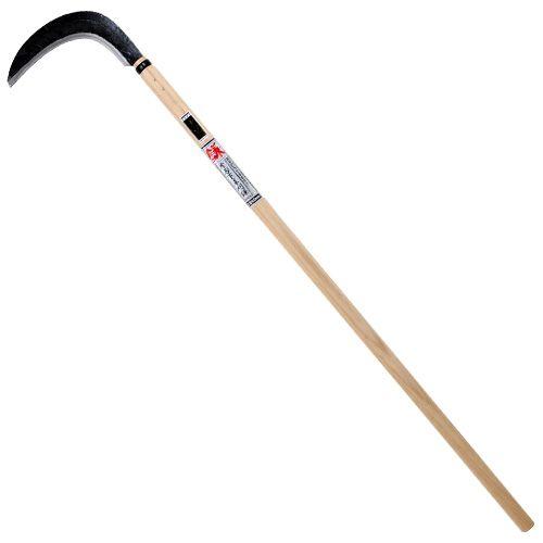 千吉‐金・片刃下草刈鎌‐340G・240MM 園芸道具：鎌：特殊鎌