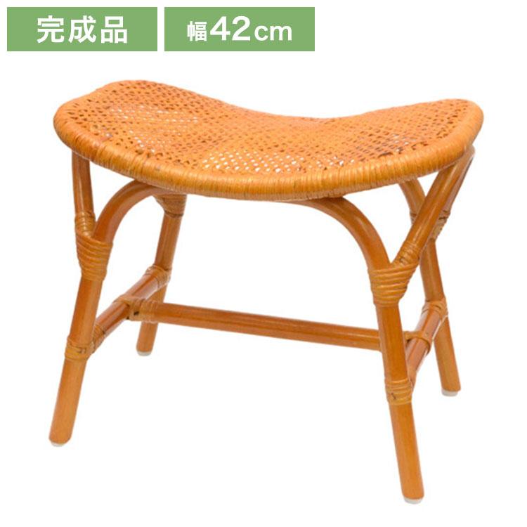 スツール ラタン 天然 四角 椅子 腰掛け 完成品 おしゃれ コンパクト