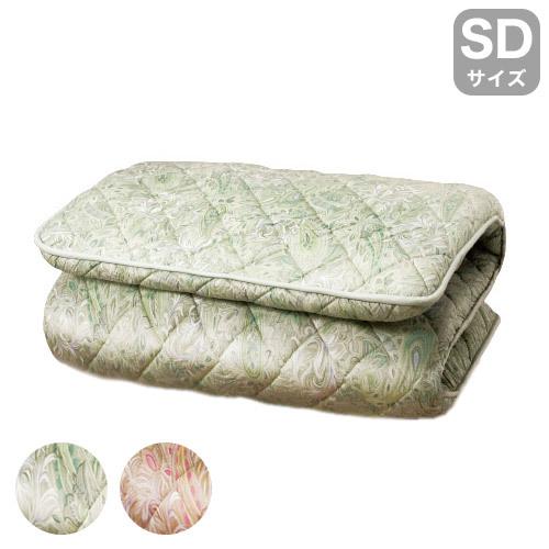 日本製 ウール混CVマット敷布団 セミダブル 防ダニ 抗菌防臭加工 かわいい おしゃれ 暖かい 寒さ対策 防寒 代引不可