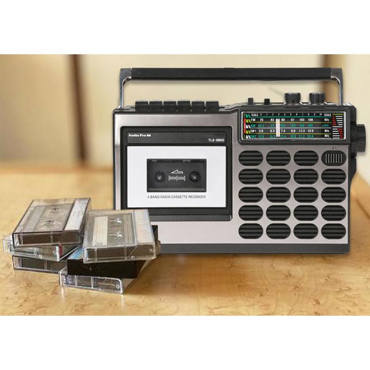 ラジカセ AM FM ワイドFM対応 ラジオカセットレコーダー 1年保証 USB