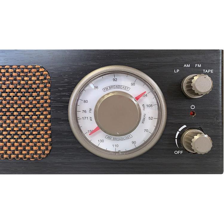 昭和レトロ簡単コンパクトレコードプレーヤー ラジオ AM ワイドFM対応