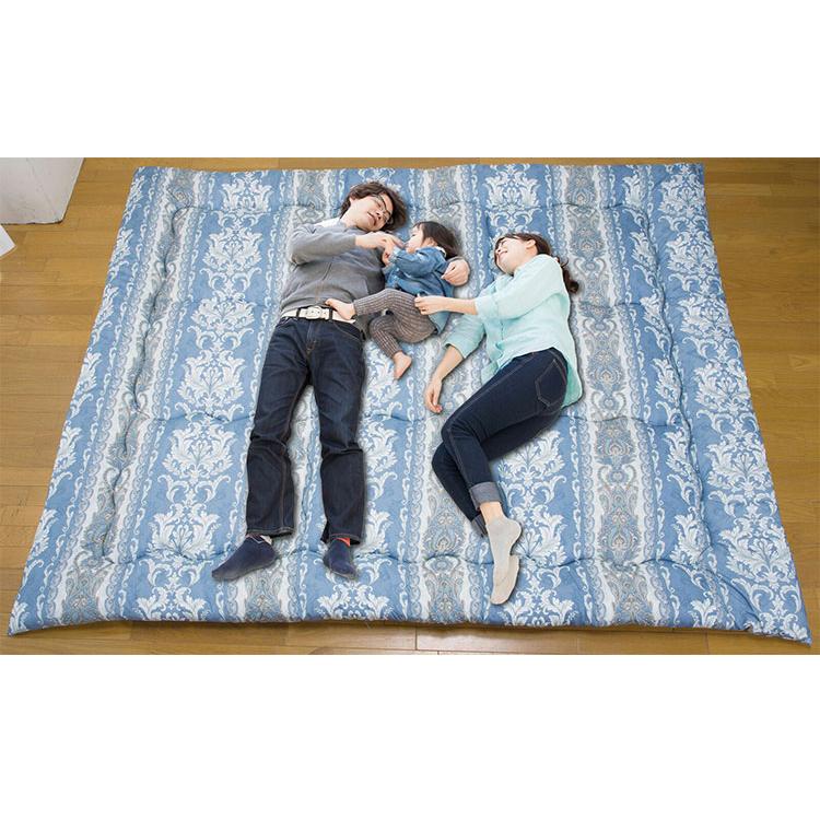 敷布団 ファミリー布団 250x200cm （カバー付） ファミリー敷布団 日本製 250×200cm カバー付き 防ダニ 抗菌 防臭