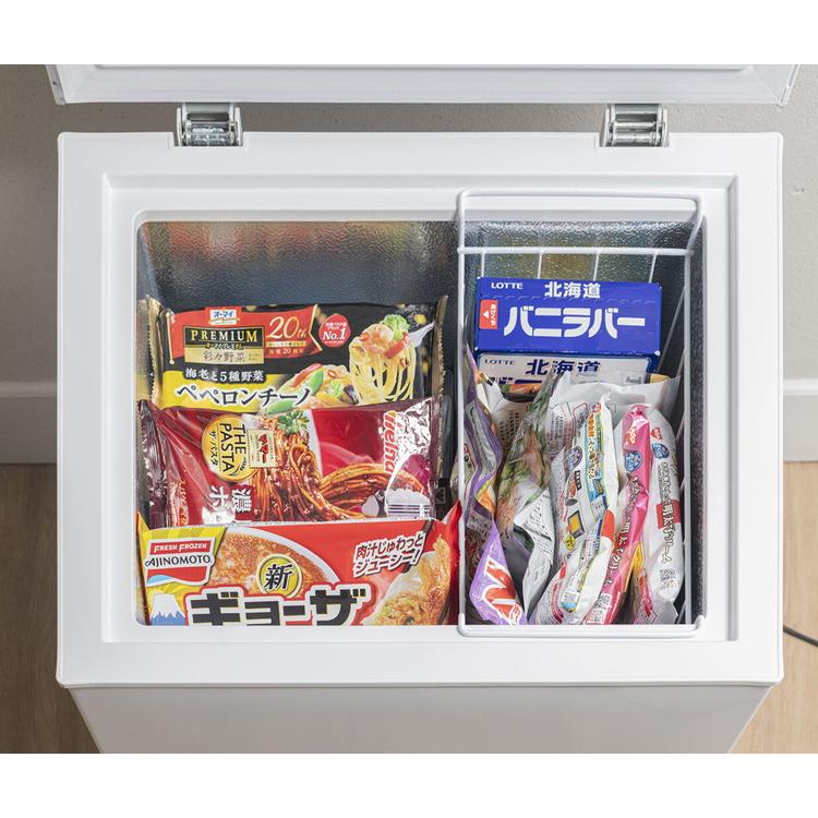冷凍庫 上開き 大容量 66L 幅55cm フリーザー 省エネ 省スペース 温度
