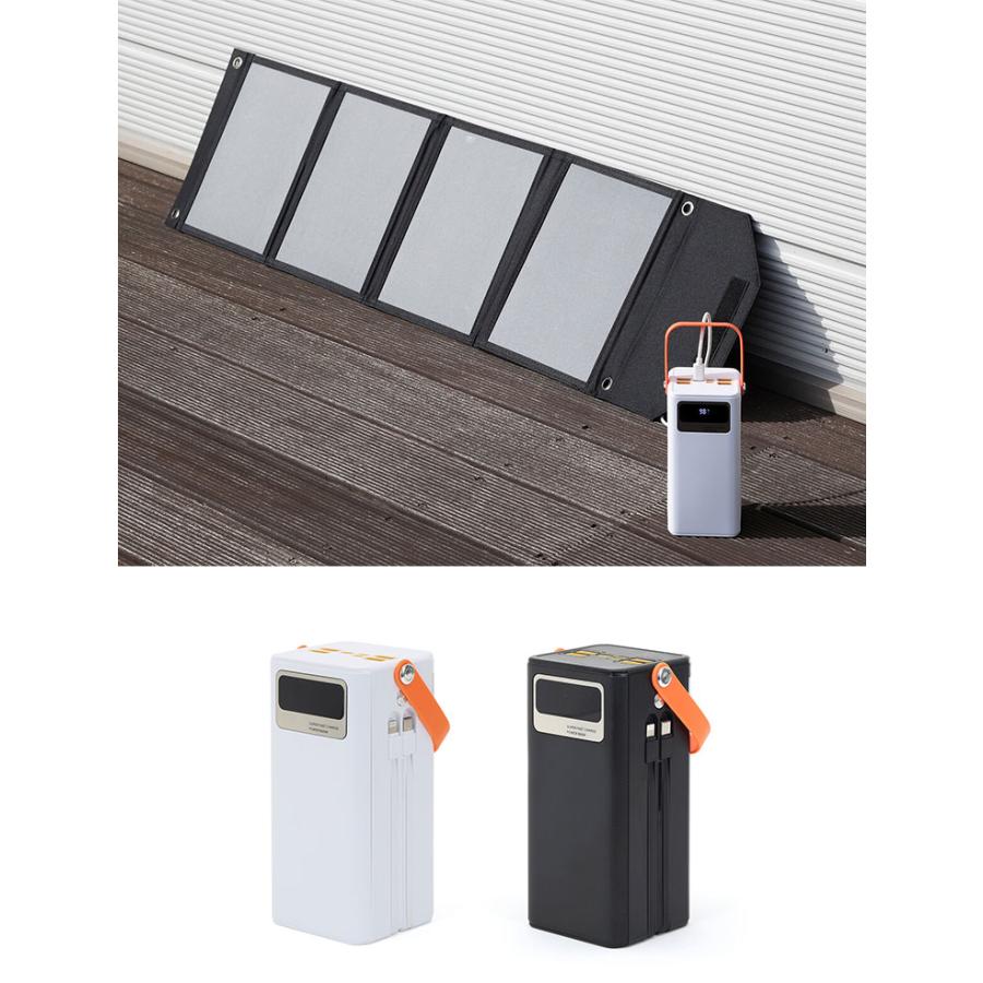 バッテリー ソーラーパネル セット 大容量バッテリー 充電器