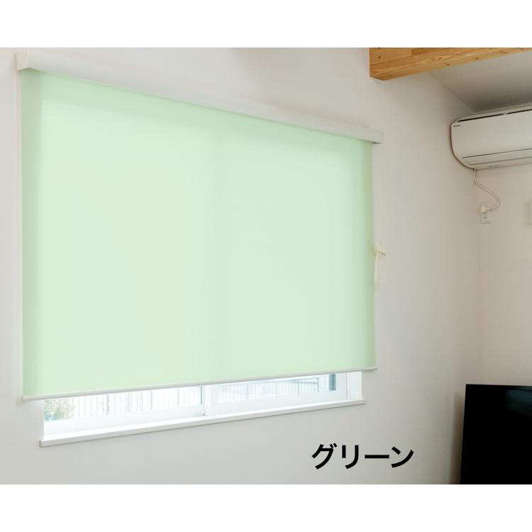 ロールスクリーン カバー付き 幅165cm×高さ220cm シンプル おしゃれ 北欧 オフィス マンション 間仕切り ロールカーテン 代引不可_3