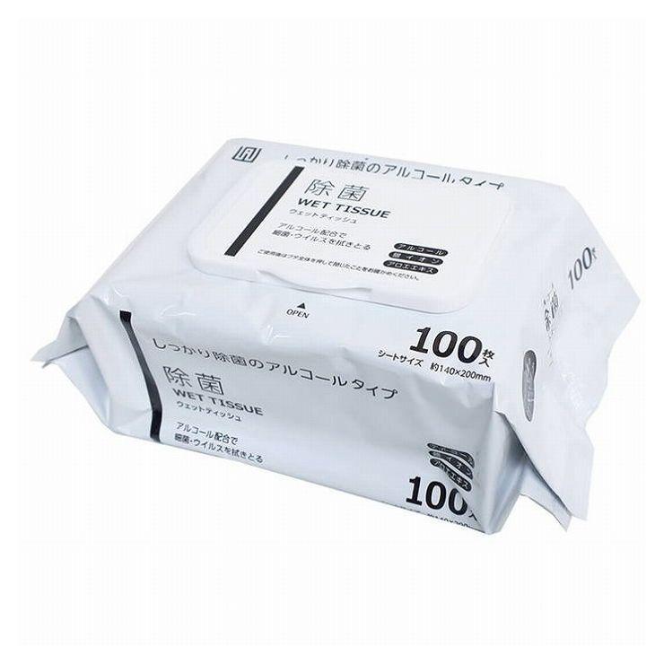 株式会社AI-WILL 除菌 ウェットティッシュ アルコールタイプ 厚手 100