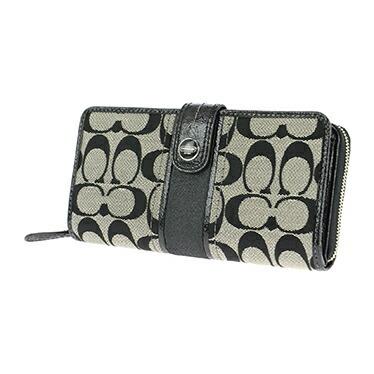coach コーチ f48784/sbwbk 長札 ファスナー付