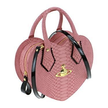ヴィヴィアン ウエストウッド vivienne westwood 5526v-frilly snake lam 手提げ(ショルダー付) lampone
