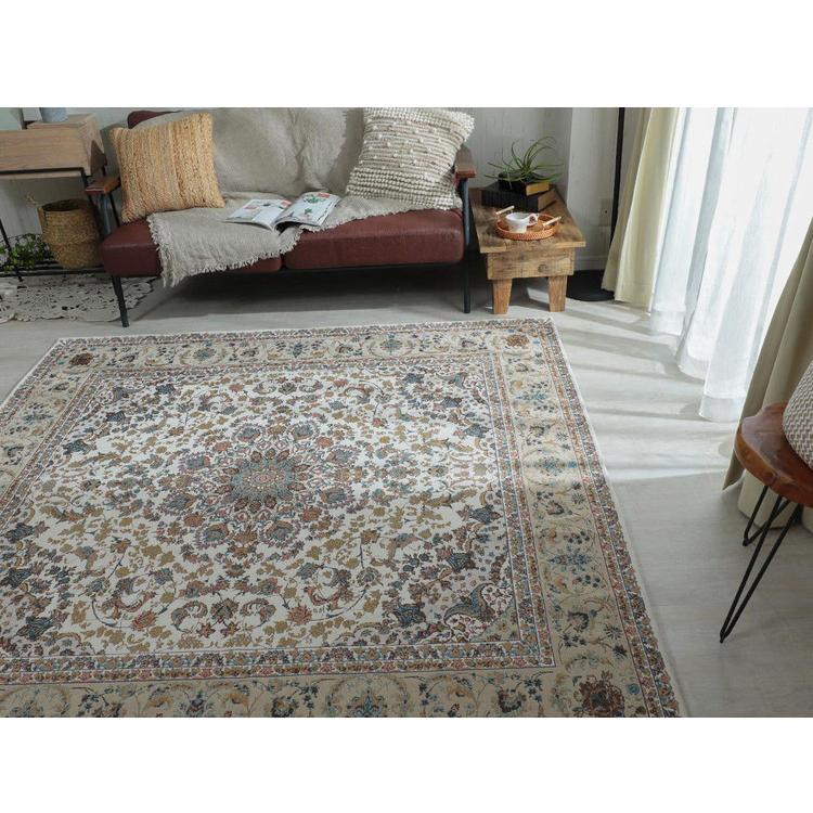 ラグ 200×250cm ゴブラン柄 シェニール風 デザインラグ 滑り止め ラグ 200×250cm ゴブラン柄 シェニール風 デザインラグ 滑り止め