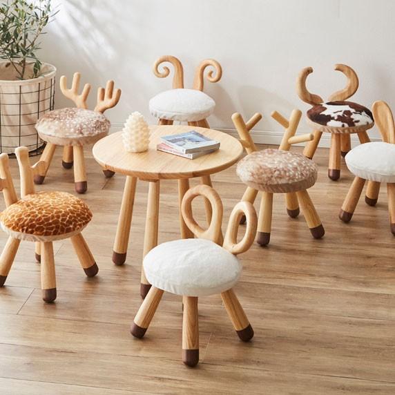 アニマルチェアー 幅28cm キリン ねずみ バンビ トナカイ うさぎ ひつじ うし かわいい おしゃれ 癒し 子供 プレゼント 誕生日 代引不可 | ブランド登録なし