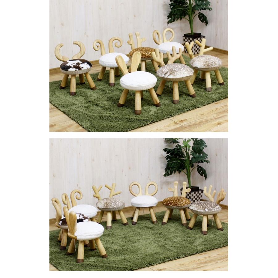 アニマルチェアー 幅28cm キリン ねずみ バンビ トナカイ うさぎ ひつじ うし かわいい おしゃれ 癒し 子供 プレゼント 誕生日 代引不可 | ブランド登録なし | 08