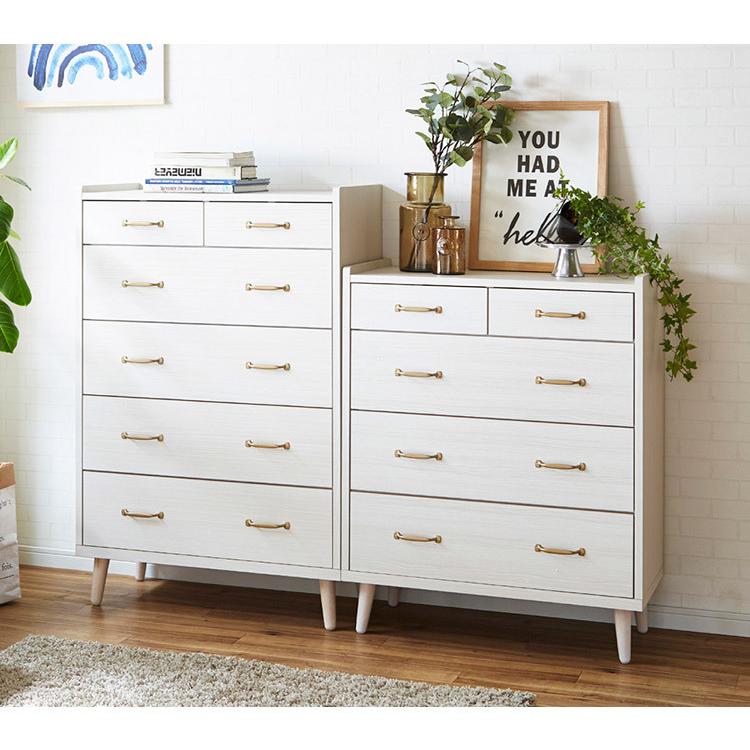 チェスト 完成品 日本製 5段 幅80 白 ホワイト 北欧 木製 おしゃれ