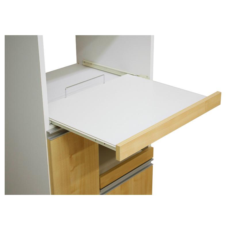 レンジ台 幅60 完成品 国産 大川家具 12キロ米びつ付き 食器棚 スライドカウンター フレンチカントリー調 2口コンセント 引き出し 扉収納 代引不可