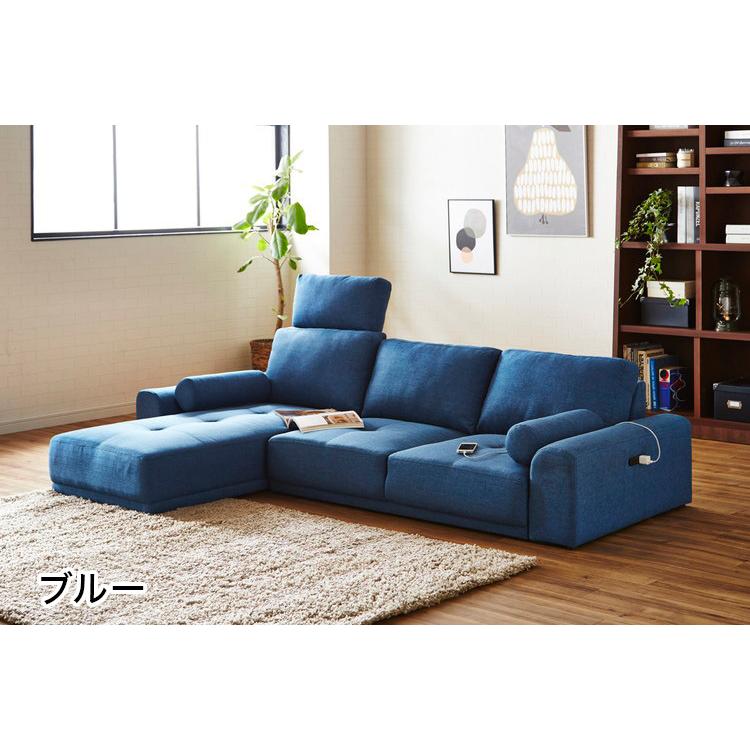 【値引き】カウチソファセット（クッション付 ） カウチソファ ソファー ソファ L字 グレー セット ハイバック ロー
