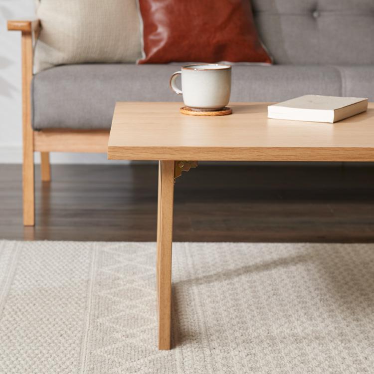 リコメン堂 折りたたみテーブル 幅90 奥行50 フレーム脚 折りたたみ