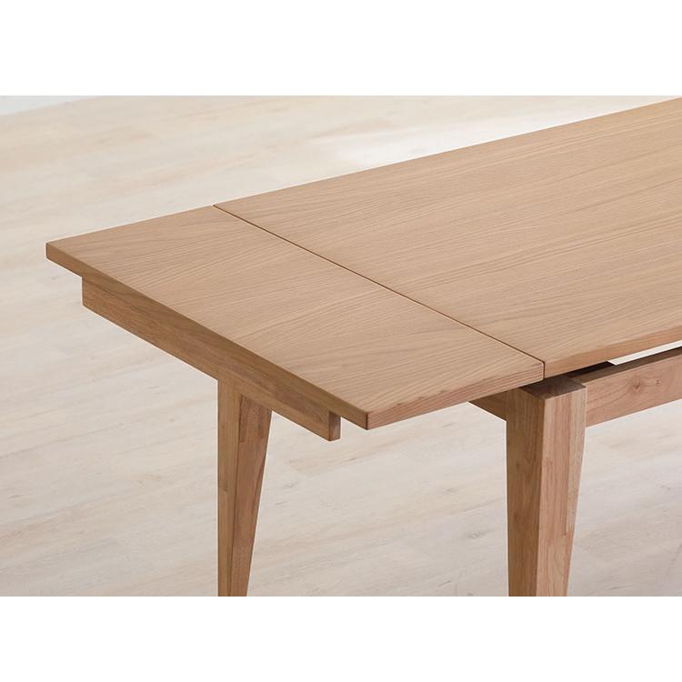 CAROLE ダイニングテーブル 単品 幅80-100-120cm 伸長式 テーブル リビング テーブル ダイニング 木製 おしゃれ 北欧 モダン 食卓 テーブル 天然木 代引不可