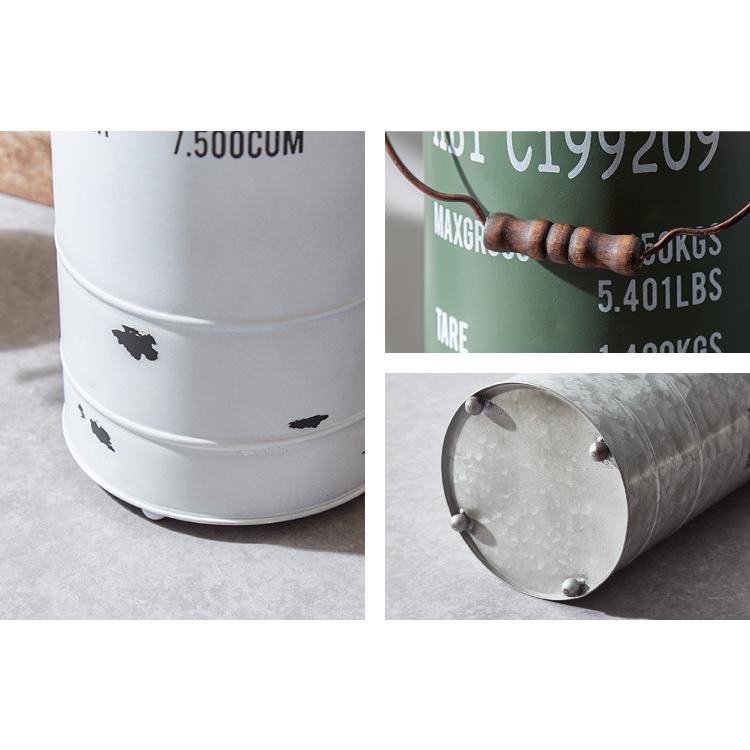 傘立て おしゃれ スリム ヴィンテージ風 ペール缶 ブリキバケツ